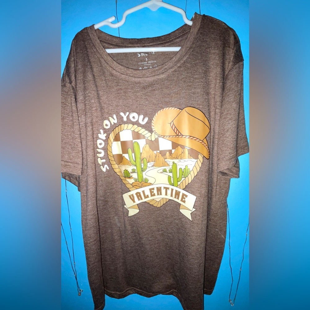 60% Polyester 35% Viscose 5% Elastane Brown Shirt